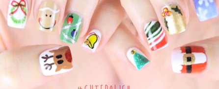 10 Χριστουγεννιάτικα σχέδια για νύχια, οδηγίες βήμα – βήμα σε video!